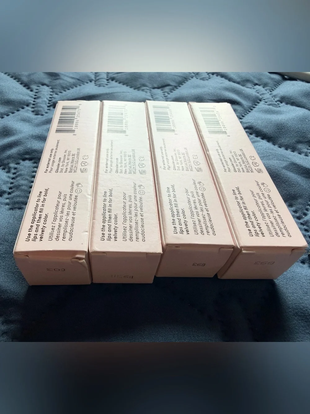 Glossier G Suit Lip Bundle - Tempo, Jet, Flip, Lane